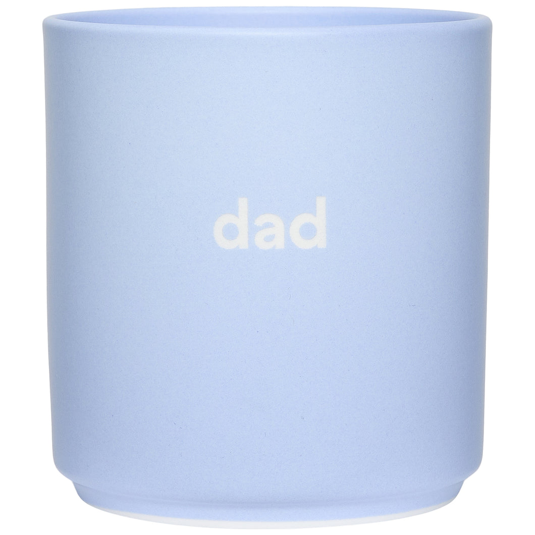 Design Letters Becher DAD Dusty Blue