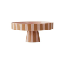 Lade das Bild in den Galerie-Viewer, Toppu Tray - Servierplatte in Caramel/Rosa gestreift von OYOY Living Design
