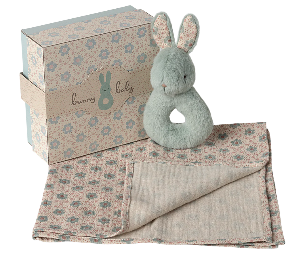 Kaninchen Rassel Set - Minze von Maileg