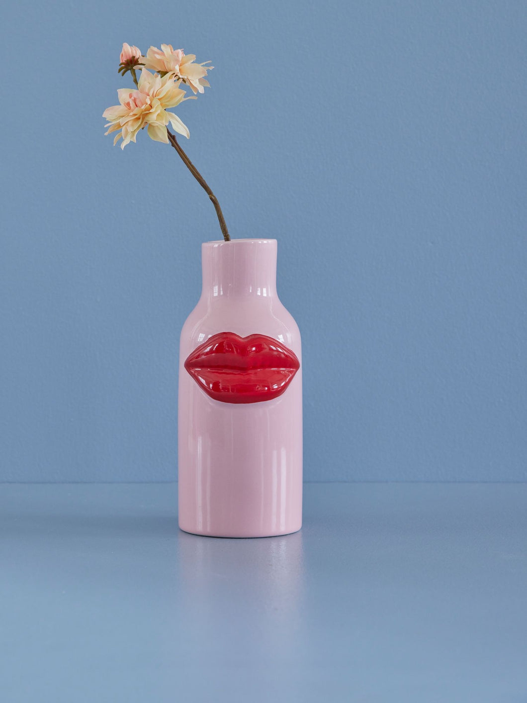 Keramik Vase Red Lips Large