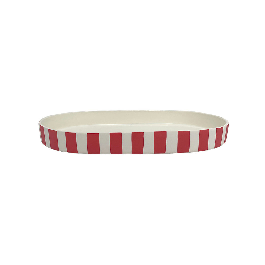 Toppu Ovale Dekorationsschale in Cherry Red von OYOY Living Design