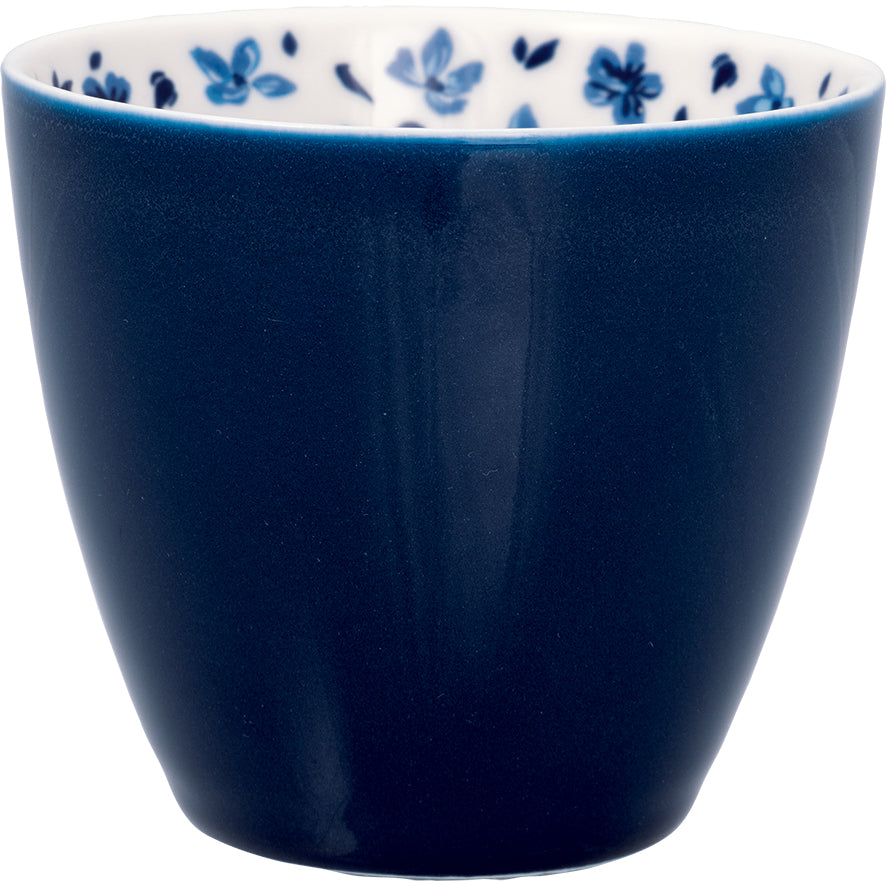 GreenGate Latte Cup Blue Dahla Inside