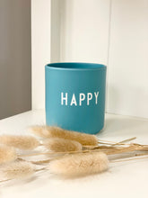 Lade das Bild in den Galerie-Viewer, Design Letters Becher HAPPY Aquamarin Blau
